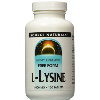 Source Naturals, L-Lysine, 1,000 mg - 100 Tablets