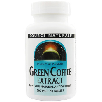 Source Naturals, Green Coffee Extract, 500 mg - 60 Tablets