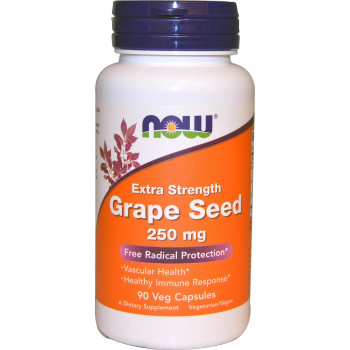 Now Foods, Grape Seed, Extra Strength, 250 mg - 90 Vcaps