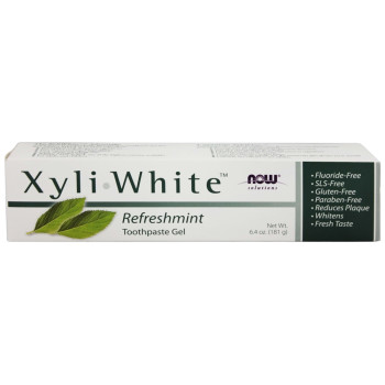 Now Foods, Solutions, Xyli-White Toothpaste Gel, Refreshmint - 6.4 oz (181 g)