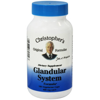 Christopher's Original Formulas, Glandular System Formula, 400 mg - 100 Veggie Caps