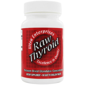 Ultra Glandular Enterprises, Raw Thyroid - 90 Easy To Swallow Tablets