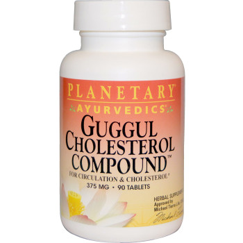 Planetary Herbals, Guggul Cholesterol Compound, 375 mg - 90 Tablets