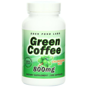 Eden Ponds, Green Coffee Extract Natural Weight Loss, 800 mg - 120 Capsules