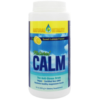 Natural Vitality, Natural Calm, The Anti-Stress Drink, Sweet Lemon Flavor - 16 oz (453 g)