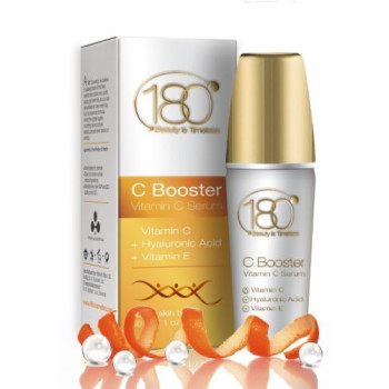 180 Cosmetics, C Booster, Vitamin C Serum with Hyaluronic Acid and Vitamin E - 1 oz.