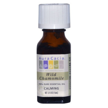 Aura Cacia, 100% Pure Essential Oil, Wild Chamomile - 0.5 fl oz (15 ml)