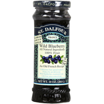 St. Dalfour, All Natural Fruit Spread, Wild Blueberry - 10 oz. (284 g)