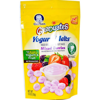 Gerber Graduates, Yogurt Melts, Mixed Berries - 1.0 oz