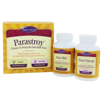 Nature's Secret, Parastroy, Cleanse & Sweep The Intestinal Tract - 2 Bottles, 90 Capsules Each