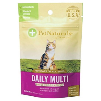 Pet Naturals, Daily Multi for Cats, Multivitamin Chew - 30 Count