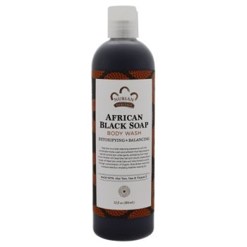 Nubian Heritage, African Black Soap, Body Wash - 13 fl. oz (384 ml)