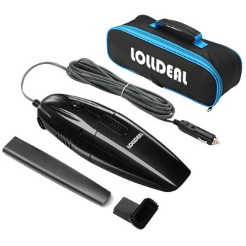 LDL, Mini Portable Black Car Vacuum Cleaner with 14.8 FT(4.5M) Power Cord