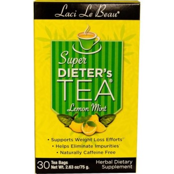 Natrol, Laci Le Beau, Super Dieter's Tea, Lemon Mint, 30 Tea Bags - 2.63 oz (75 g)