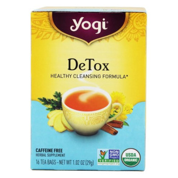 Yogi Tea, Detox, Caffeine Free, 16 Tea Bags - 1.02 oz (29 g)