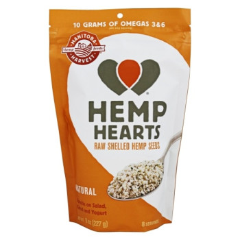 Manitoba Harvest, Organic Hemp Hearts Raw Shelled Hemp Seeds - 8 Ounce (227 g)