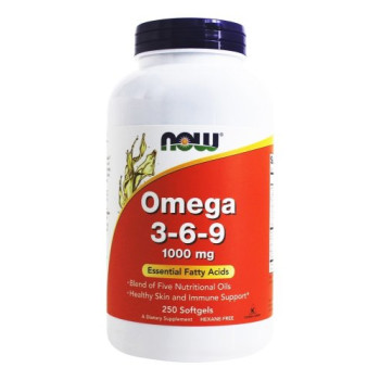 Now Foods, Omega 3-6-9, 1000 mg - 250 Softgels