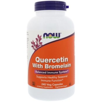 Now Foods, Quercetin with Bromelain - 240 Veg Capsules