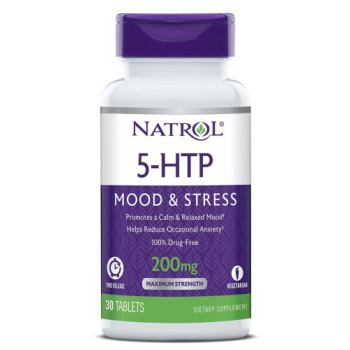 Natrol, 5-HTP TR, Time Release, 200 mg - 30 Tablets