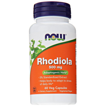 Now Foods, Rhodiola 500 mg - 60 Capsules