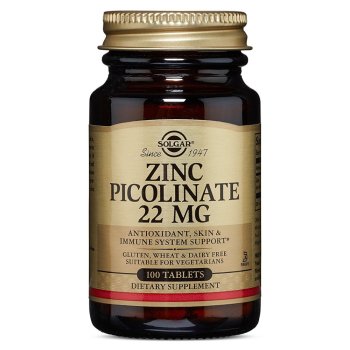 Solgar, Zinc Picolinate, 22 mg - 100 Tablets