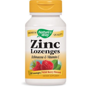 Nature's Way, Zinc Lozenges, Wild Berry Flavor - 60 Lozenges