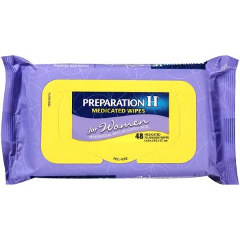 PRH, Medicated Hemorrhoidal Wipes For Women - 48 ct Pouch
