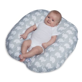 BPY, Elephant Love Newborn Lounger - Gray