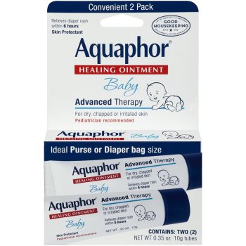 Aquaphor, Baby Healing Ointment - 0.35 oz (10 g) x 2 Packs