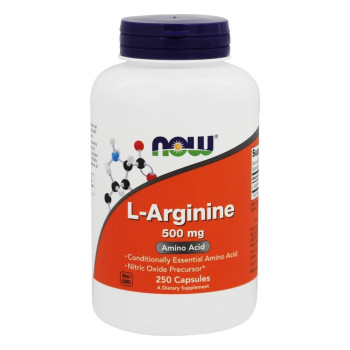 Now Foods, L-Arginine, 500 mg - 250 Capsules