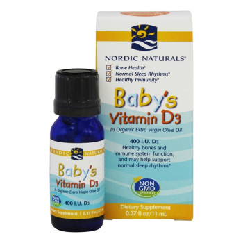 Nordic Naturals, Baby's Vitamin D3, 400 I.U - 0.37 fl oz (11ml)