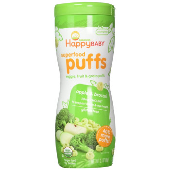 Happy Baby, Superfood Puffs, Organic Baby Food - 2.1 oz (60 g)  *Select Flavor