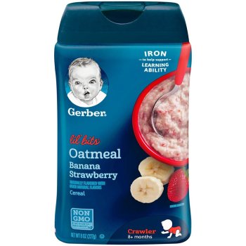 Gerber, Lil' Bits Oatmeal Cereal for 8+ months Crawler - 8 Ounce  *Select Flavor