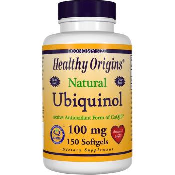 Healthy Origins, Natural Ubiquinol, Kaneka QH, 100 mg - 150 Softgels