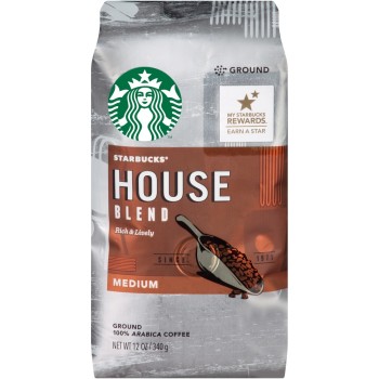 Starbucks, House Blend Ground Coffee (Medium) - 12 oz (556 g)
