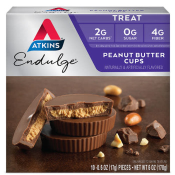 Atkins, Endulge, Peanut Butter Cups, 5 Packs - 1.2 oz (34 g) each