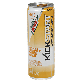 Mountain Dew, Kickstart Energy Drink, Pineapple Orange Mango - 12 oz (355 ml)