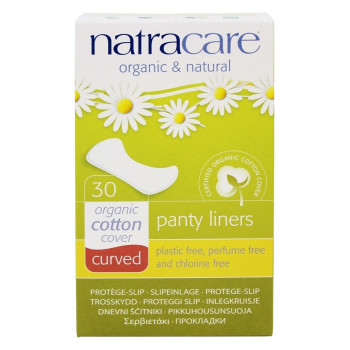 Natracare, Organic & Natural Panty Liners, Curved - 30 Liners