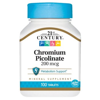 21st Century, Chromium Picolinate, 200 mcg - 100 Tablets