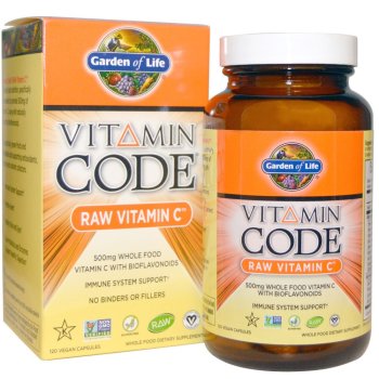 Garden of Life, Vitamin Code, Raw Vitamin C - 120 Vegan Capsules