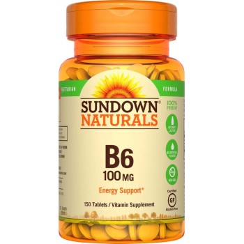 Sundown Naturals, B6, High Potency, 50 mg - 150 Tablets