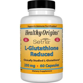 Healthy Origins, Setria, L-Glutathione Reduced, 250 mg - 60 Capsules