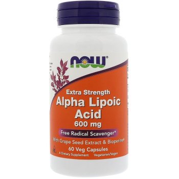 Now Foods, Alpha Lipoic Acid, Highest Potency, 600 ml - 60 Vcaps