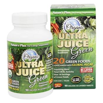 Nature's Plus, Organic Ultra Juice Green - 90 Tablets