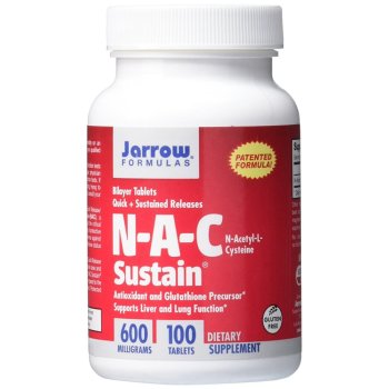 Jarrow Formulas, N-A-C Sustain, N-Acetyl-L-Cysteine, 600 mg, 100 Tablets