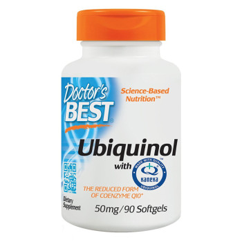 Doctor's Best, Best Ubiquinol, Featuring Kaneka's QH, 50 mg - 90 Softgels