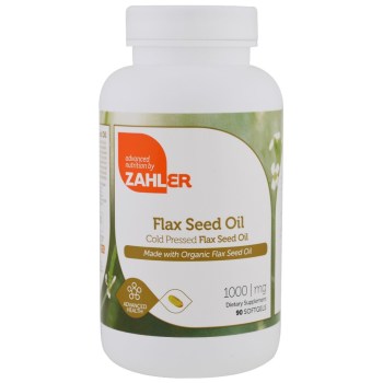 Zahler, Organic Flax Seed Oil, 1,000 mg - 90 Softgels