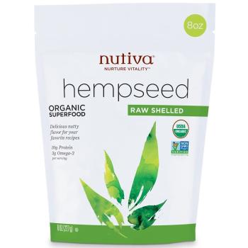 Nutiva, Organic Raw Shelled Hempseed - 8 oz (227 g)