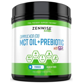 Zenwise Health, Caprylic Acid (C8) MCT Oil + Prebiotic with GoMCT - 15.87 oz (450 g)