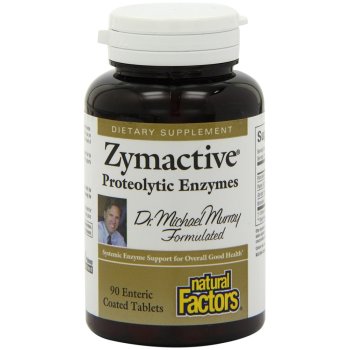 Natural Factors, Zymactive, Proteolytic Enzymes - 90 Enteric Coated Tablets